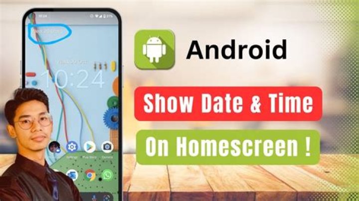 android show date and time on home screen? here is the answer