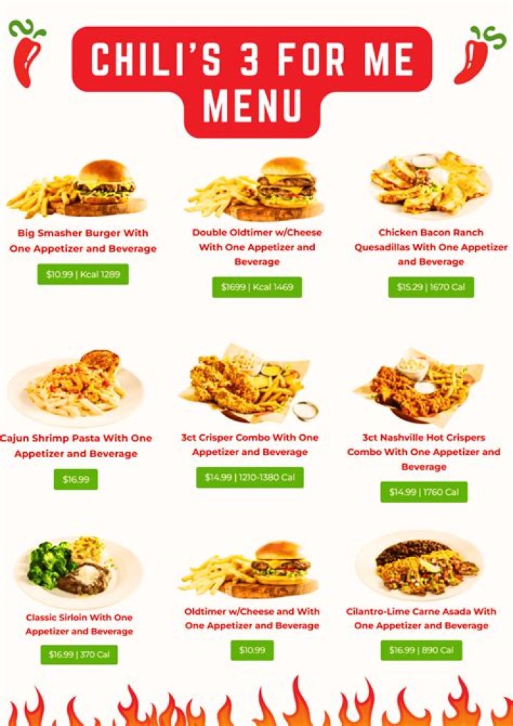 chili’s 3 for $10? here is the answer