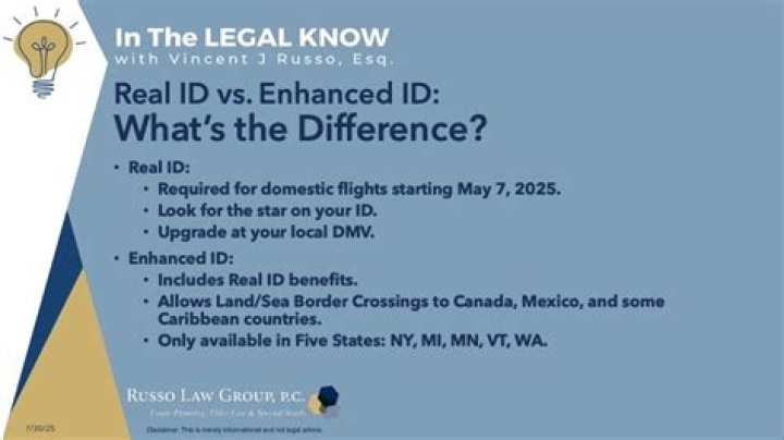 difference between real id and enhanced? here is the answer