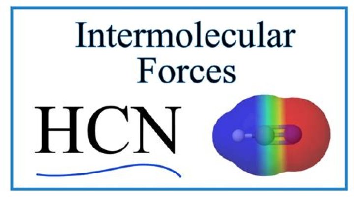 hcn intermolecular forces? here is the answer