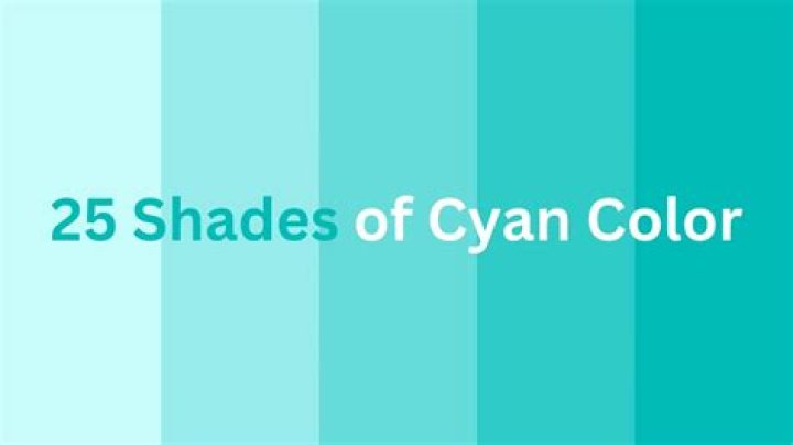 is cyan a shade of blue? here is the answer