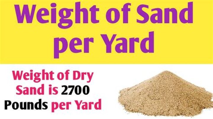 sand weight per gallon? here is the answer
