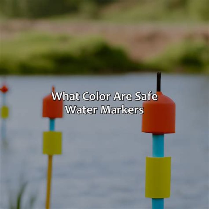 what color is a marker that indicates safe water on all sides?? here is the answer