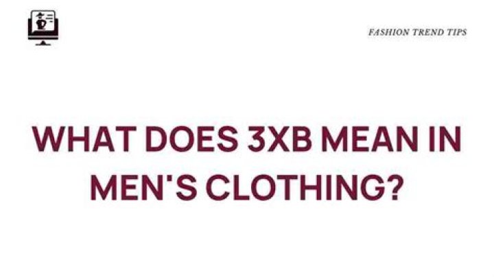 what does 3xb mean? here is the answer