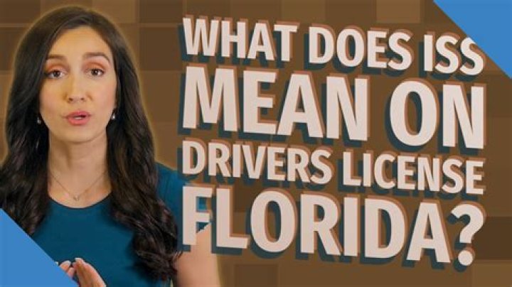 what does iss mean on license? here is the answer