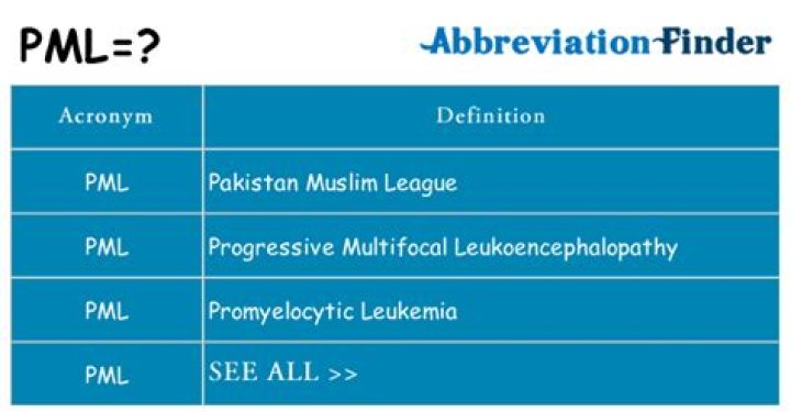 what does pml stand for? here is the answer